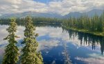 View from the Denali Explorer passenger train